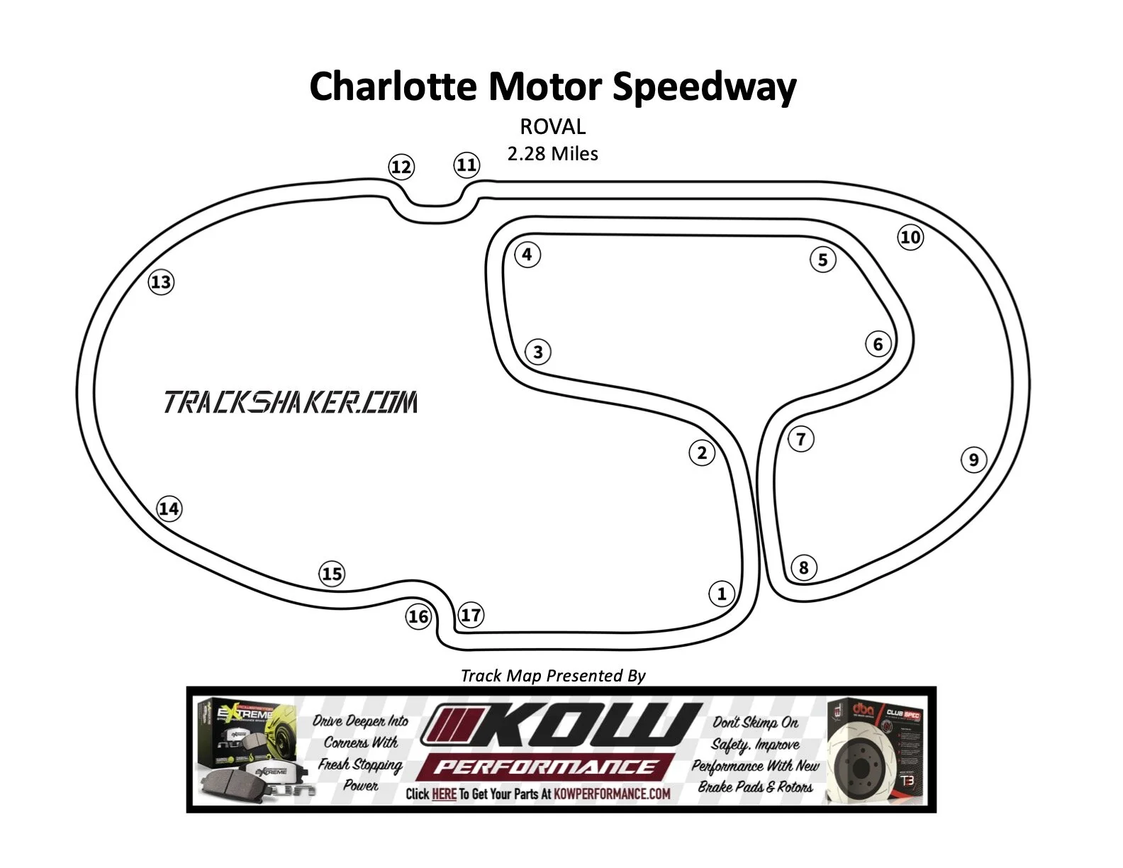 track day, hpde & road racing track maps — track shaker